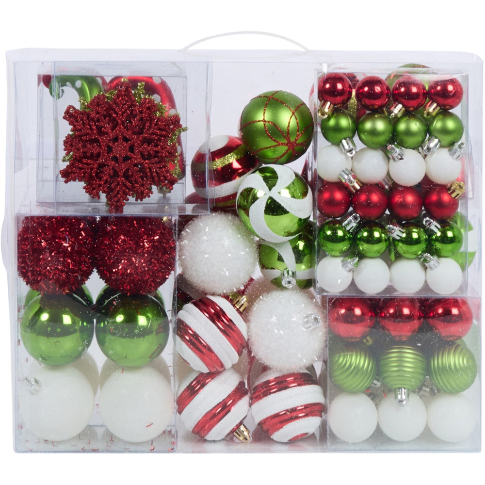Set of 110 Candy Cane Carnival Baubles Image 1