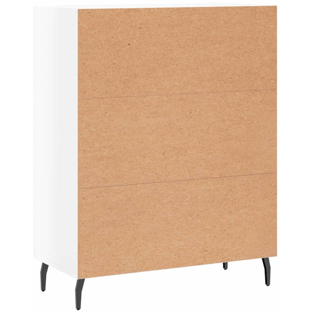 vidaXL 3 Drawer High Gloss White Sideboard Image 8