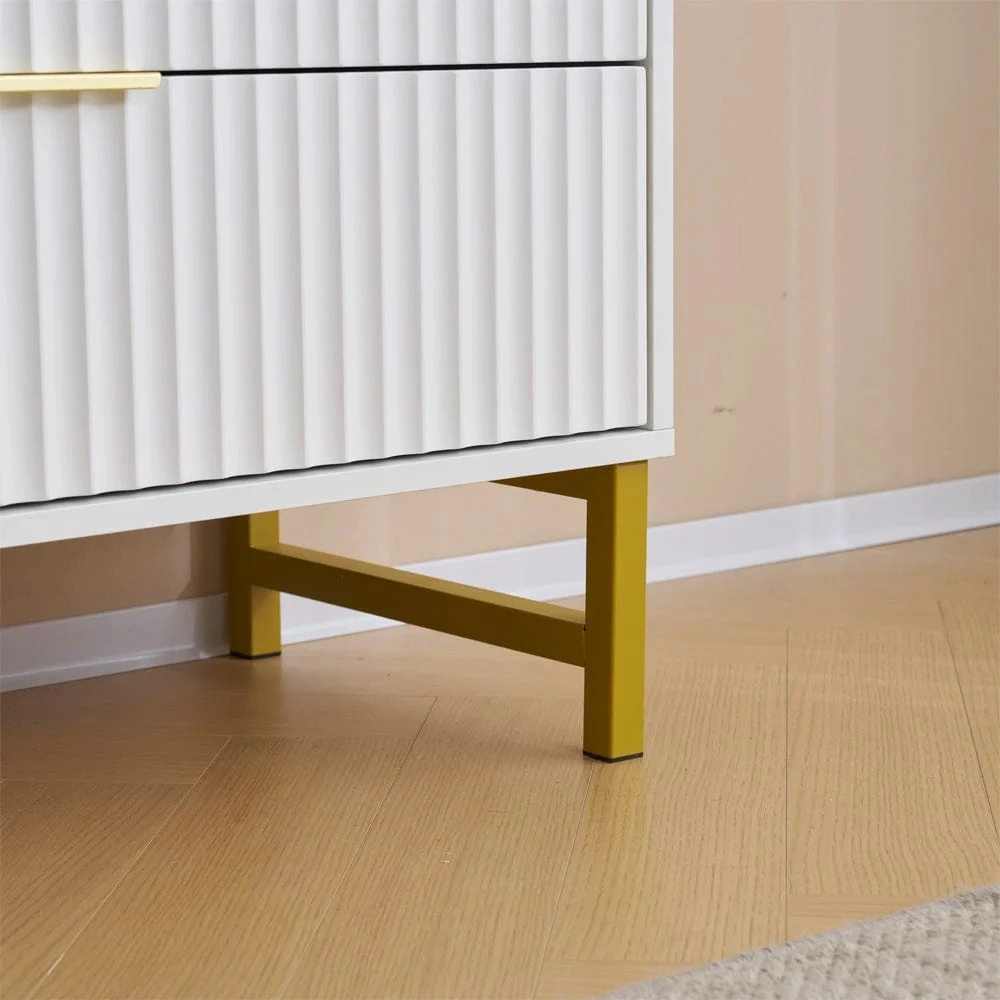 Kosy Koala 5 Drawer White and Gold Storage Chest Image 6