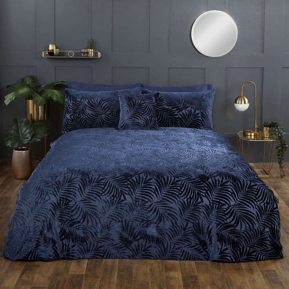 Rapport Home Paloma Double Navy Duvet Set Image 1
