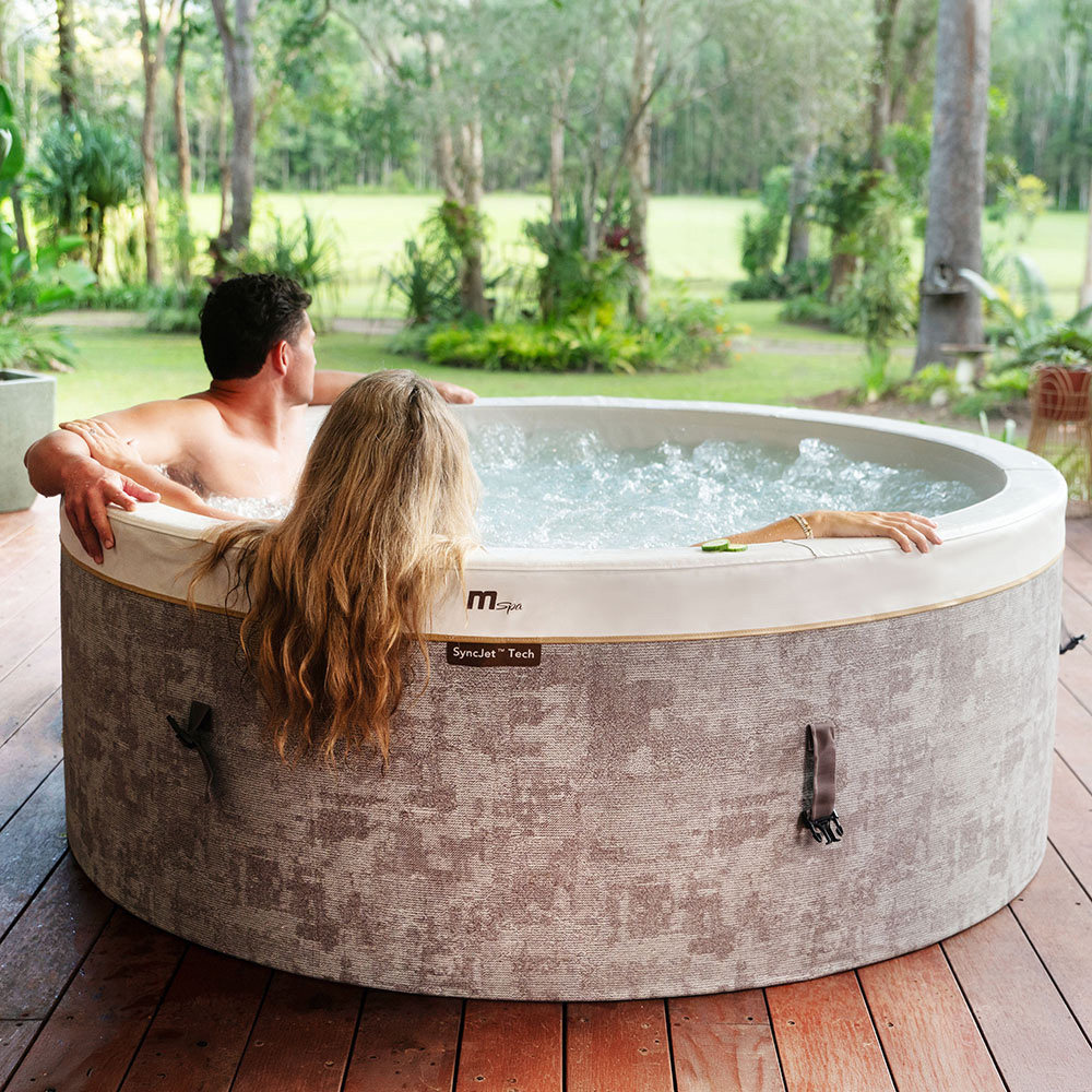MSpa Cocoon 6 Person Grey Insulated EPE Foam Panel Hot Tub with Smart App Control Image 2