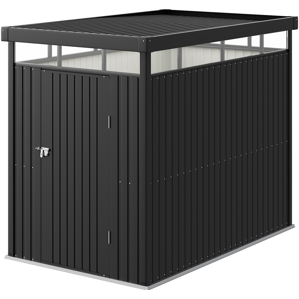 Living and Home 5.3 x 8.5ft Metal Garden Storage Shed with Transparent Windows Image 1