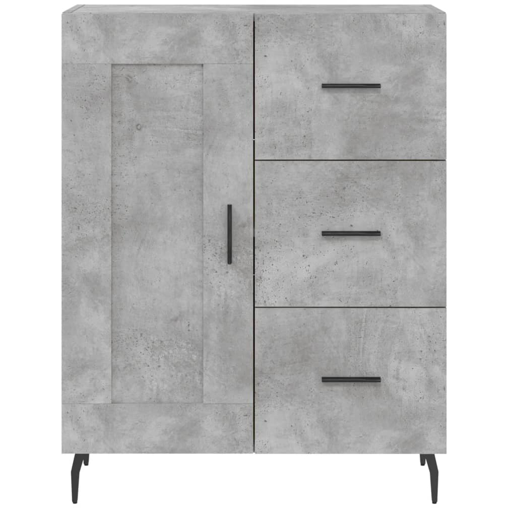 vidaXL 3 Door 3 Drawer Grey Highboard Image 6
