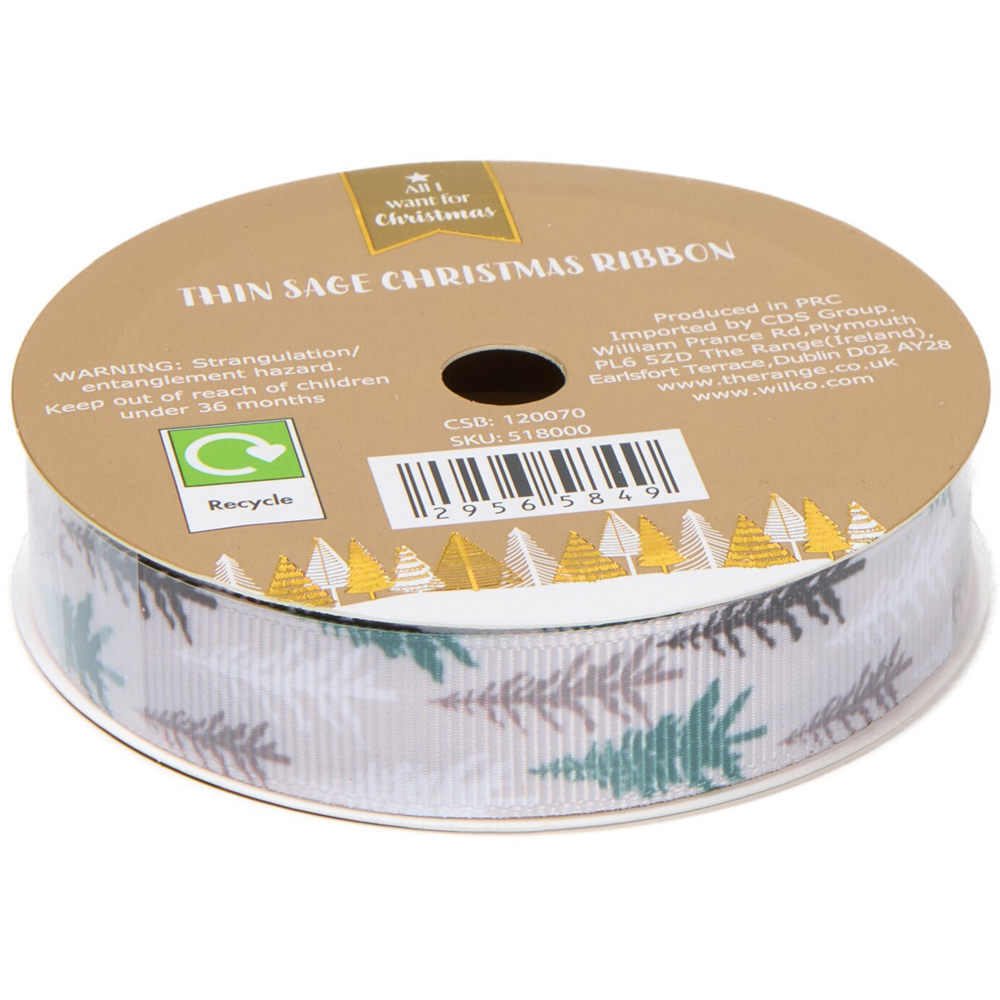 Thin Sage Ribbon Image 7