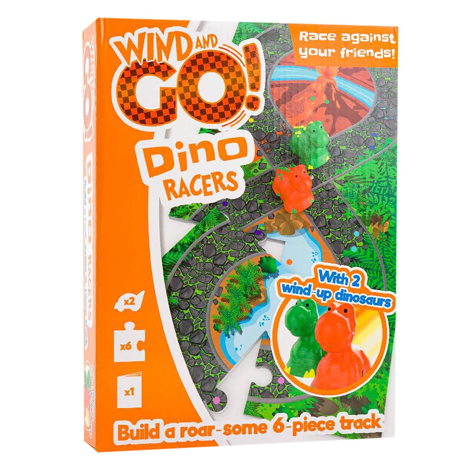 Wind and Go Dino Racers Puzzle 6 Piece Image 1