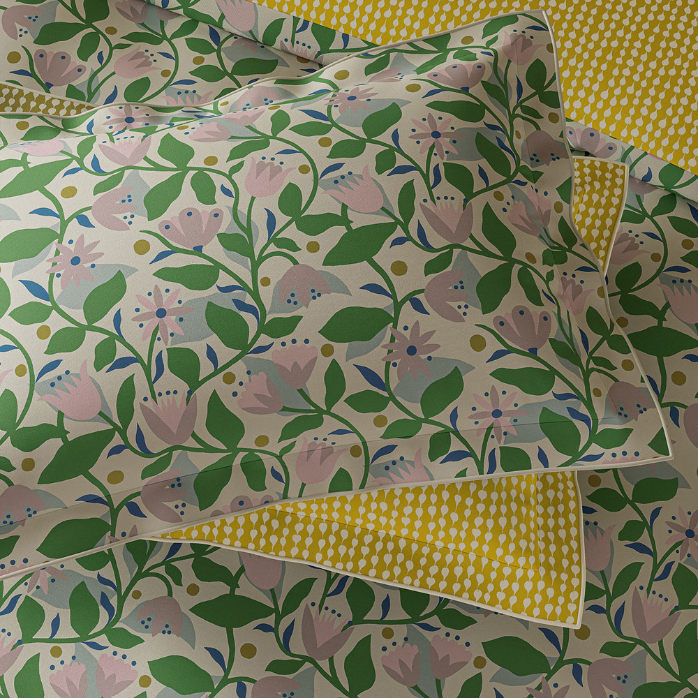 Scion Dancing Daisies Lavender and Honey Double Duvet Set Image 5