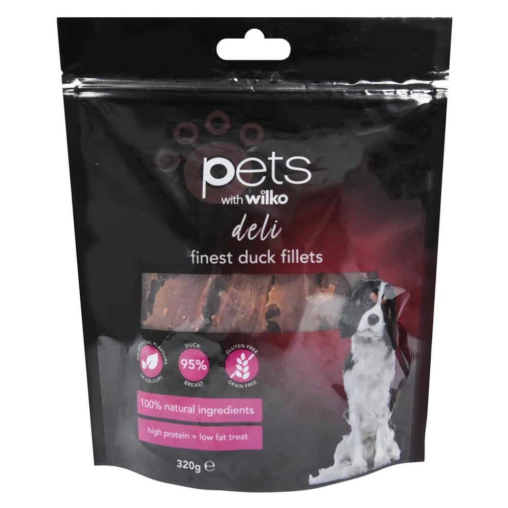 Wilko Best Duck Fillets Dog Treats 320g Image 1