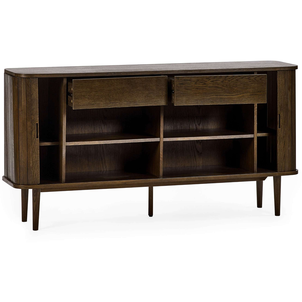 Julian Bowen Arya 2 Door Dark Oak Effect Fluted Sideboard Image 4