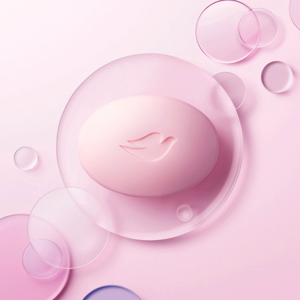 Dove Pink Beauty Moisturising Cream Beauty Bar 6 x 90g 3 Pack Image 5