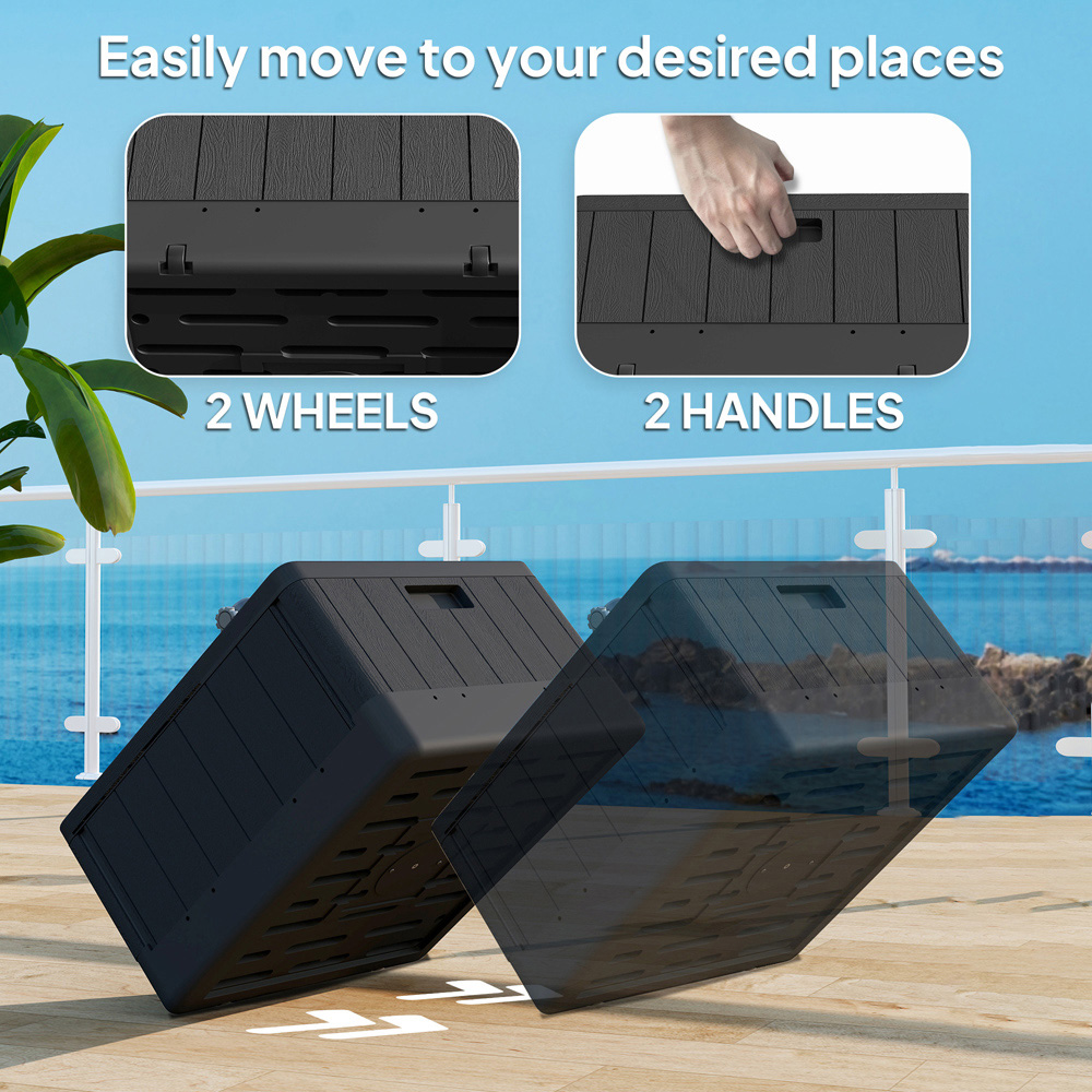 Outsunny Black Fillable Parasol Base Image 6