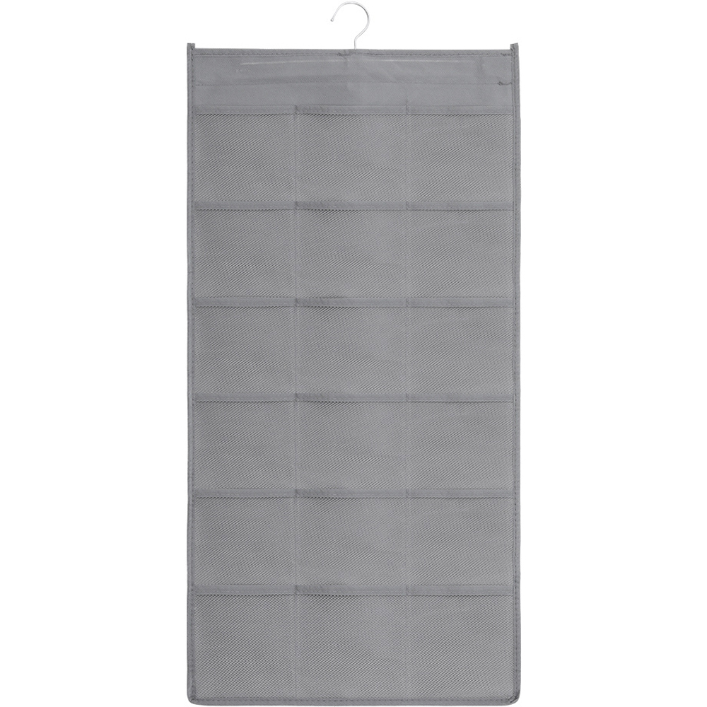 H&O Direct Grey Double Sided Hanging Storage Bag Image 1