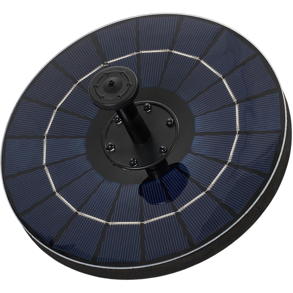 Living and Home 6W Solar Floating Bird Bath Fountain Pump with LED Image 1