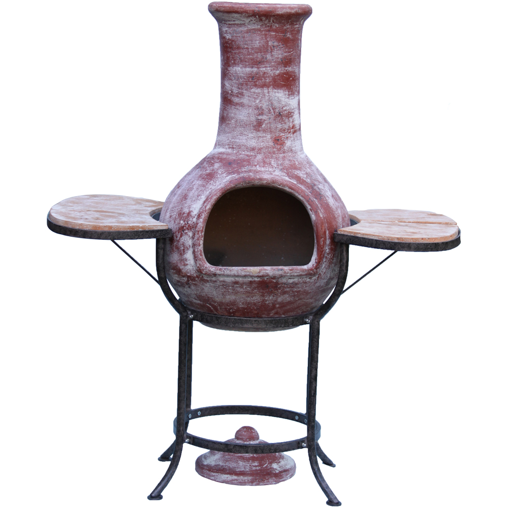 Gardeco BBO-C8C.02 Grill Lava Stones and Cradle Mexican Chiminea BBQ Bundle Image 4