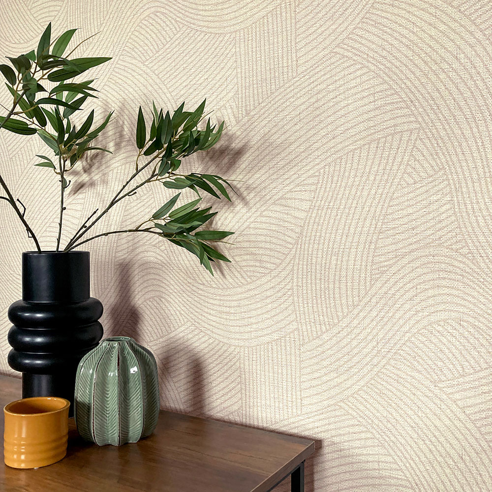 Belgravia Decor Maya Geo Cream Wallpaper Image 3