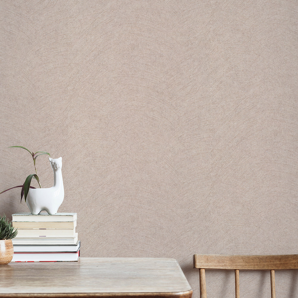 Erismann Flair Semi Plain Beige Vinyl Wallpaper Image 4