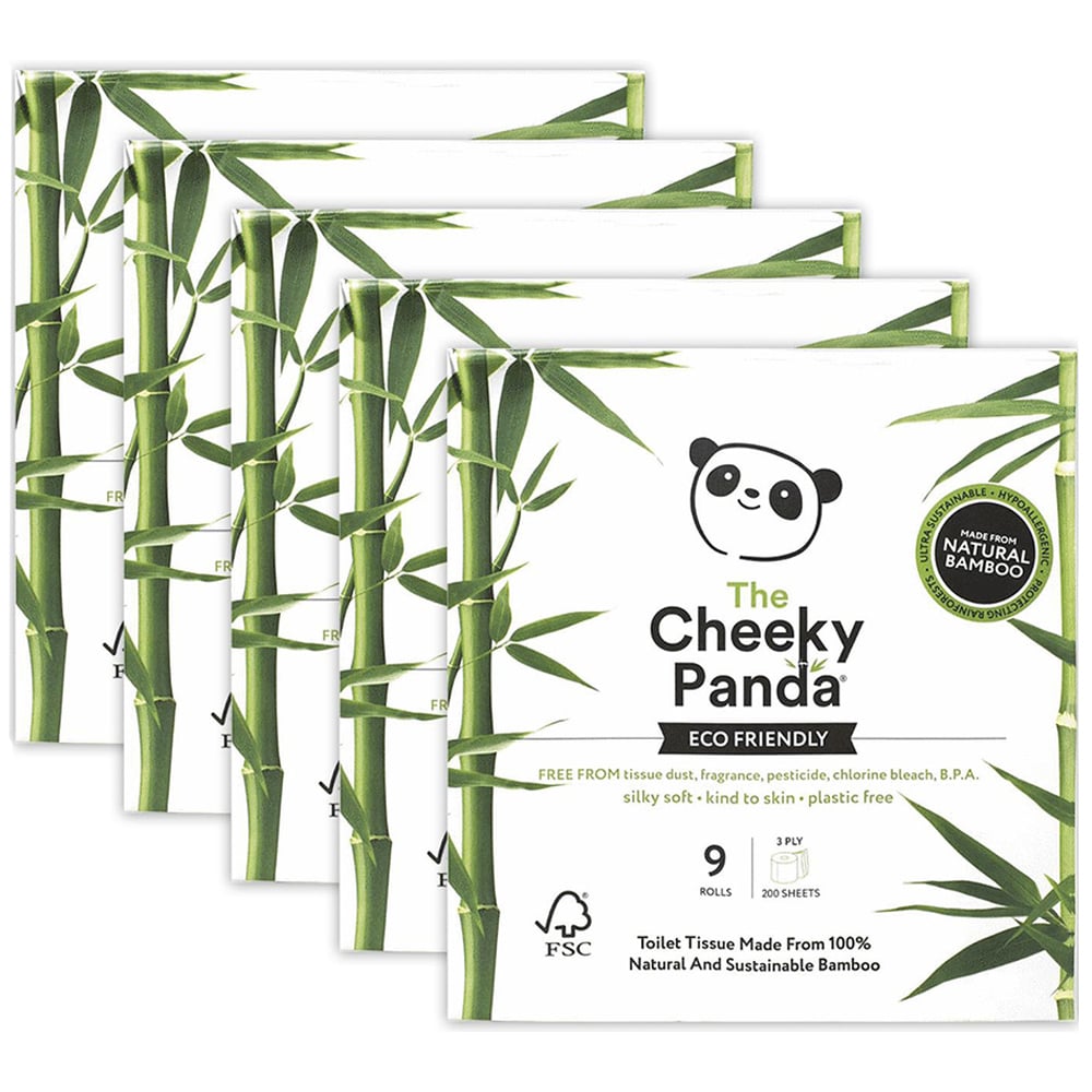 The Cheeky Panda Toilet Tissues 45 Rolls Image 1