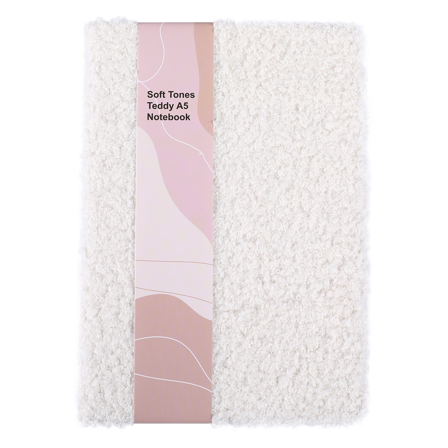 Soft Tones Teddy A5 Notebook - White Image