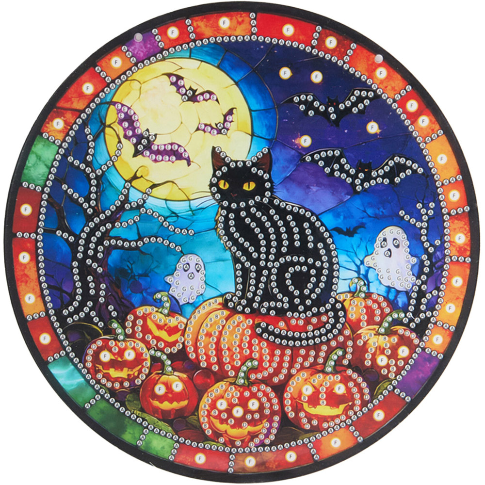 Halloween Diamond Suncatcher Diamond Painting Kit Image 2