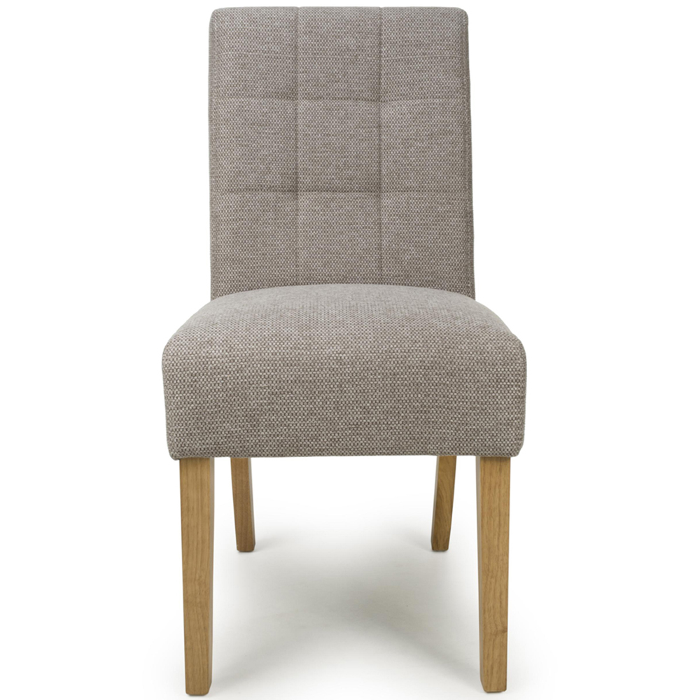 Portland Harlow Mocha Weave Walnut Legs Waffle Back Dining Chair Image 4