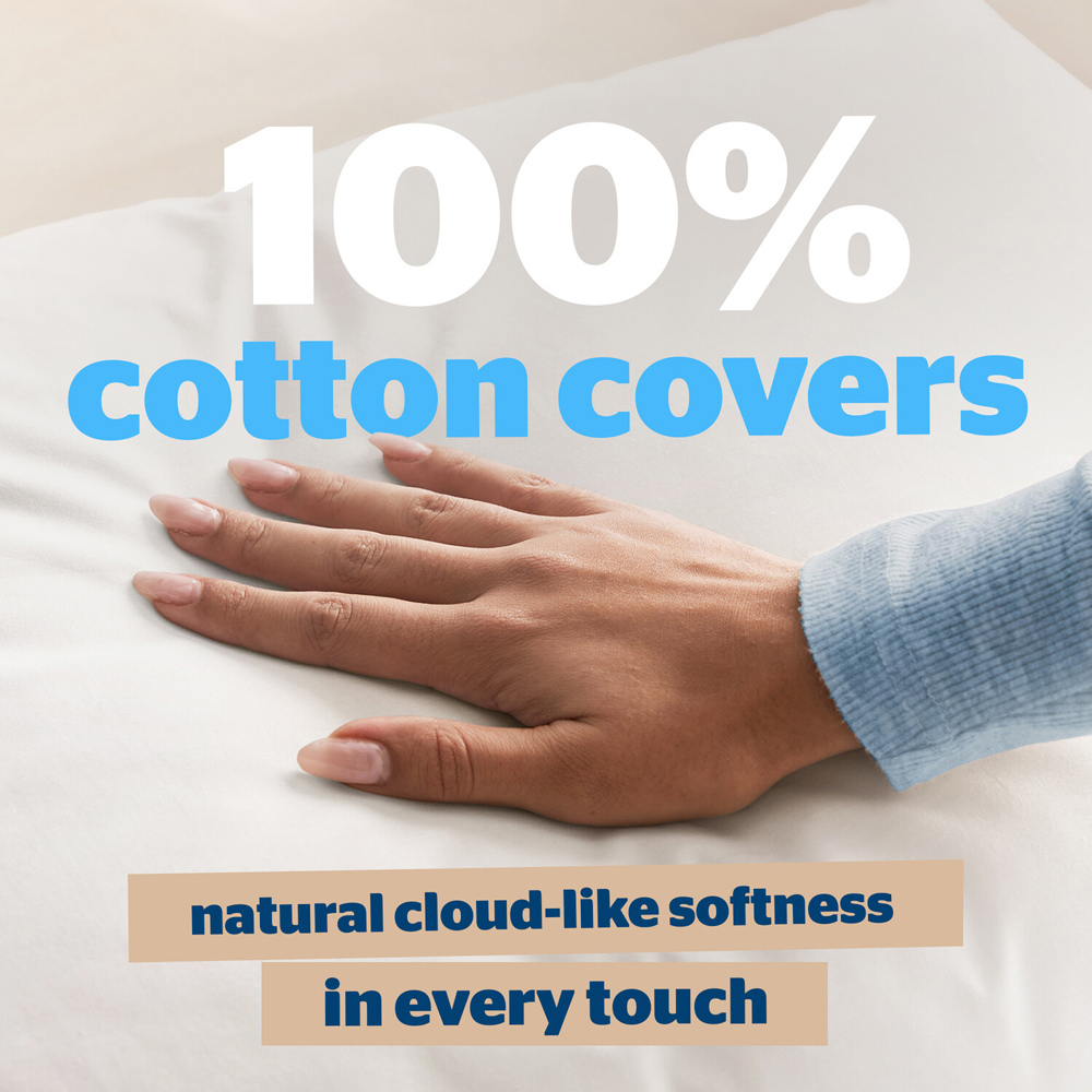 Silentnight Cotton Soft Pillow Pair White Image 3