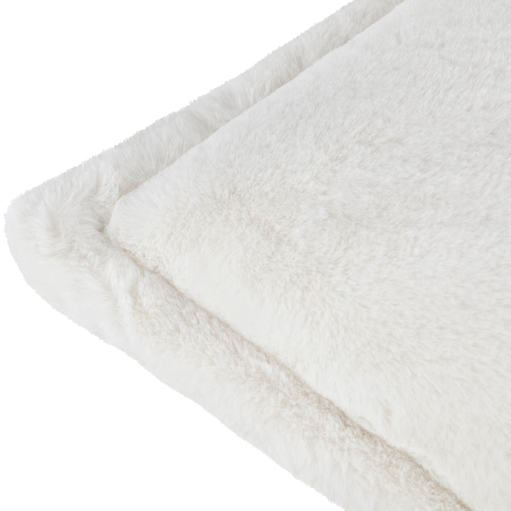 Furn Kallu Ecru Faux Fur Cushion 45 x 45cm Image 5