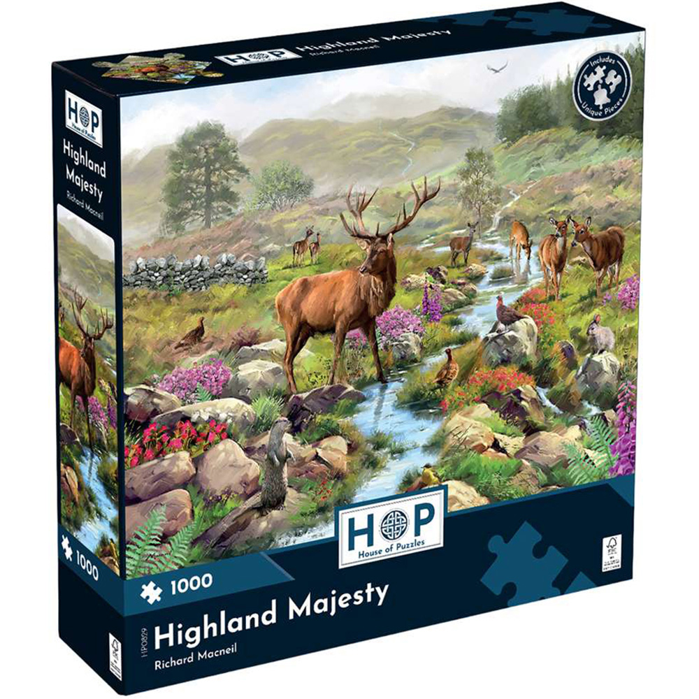 The House of Puzzles Highland Majesty 1000 Piece Jigsaw Puzzle Image 2