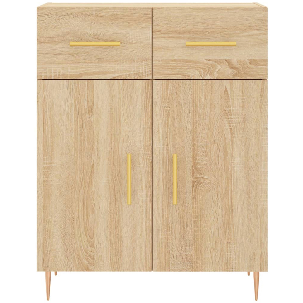 vidaXL 4 Door 2 Drawer Sonoma Oak Highboard Image 8