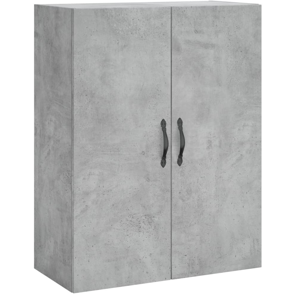 vidaXL 2 Door Concrete Grey Wall Mounted Cabinet Image 2
