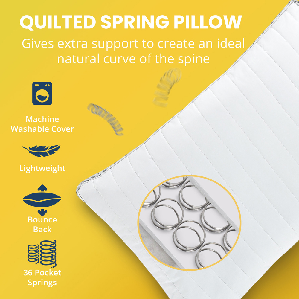 Velosso Firm Comfort Pocket Spring Pillow Image 4