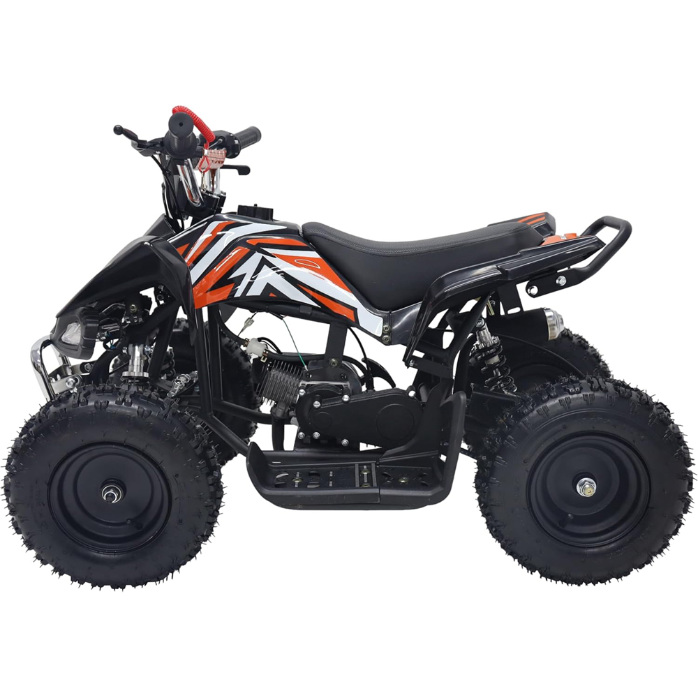 Alivio Kids Orange 49cc 2-Stroke Engine Mini Petrol Quad Bike with Disc Brake 1.8L Image 3
