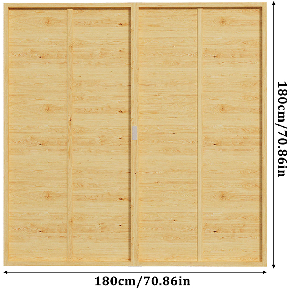 Living and Home Wooden Fence Panel 180 x 180cm Image 8