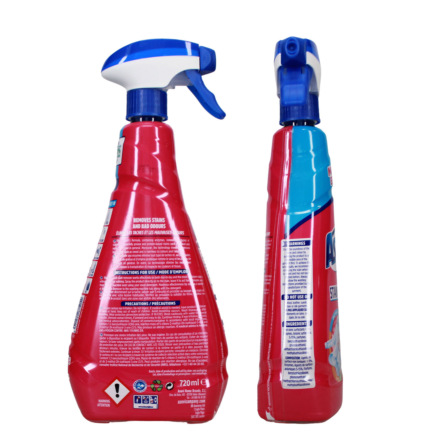 Asevi Stain Remover Spray 720ml Image 2
