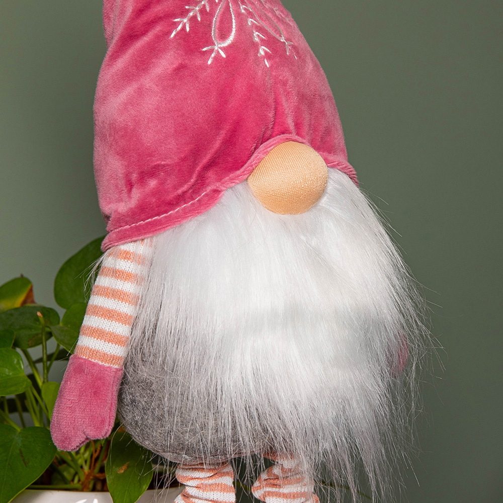 Samuel Alexander Pink Standing Gonk Christmas Decoration 74cm Image 4