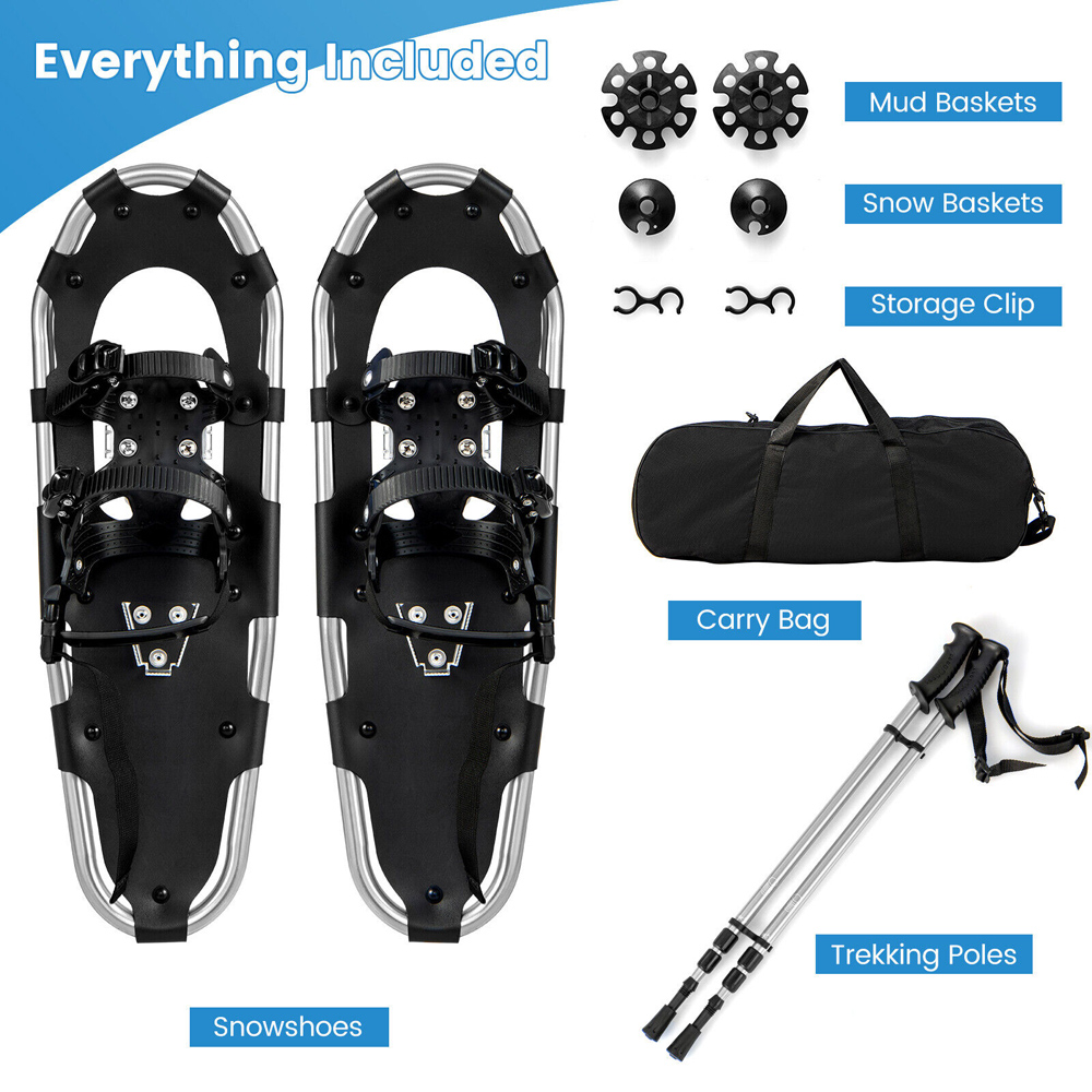 Costway 4 in 1 Lightweight Terrain Snowshoes 25 inch Image 3