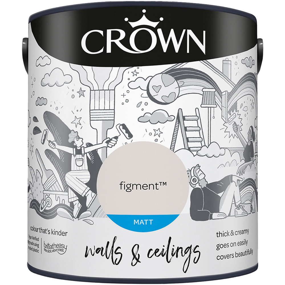 Crown Walls & Ceilings Figment Matt Emulsion Paint 2.5L Image 2