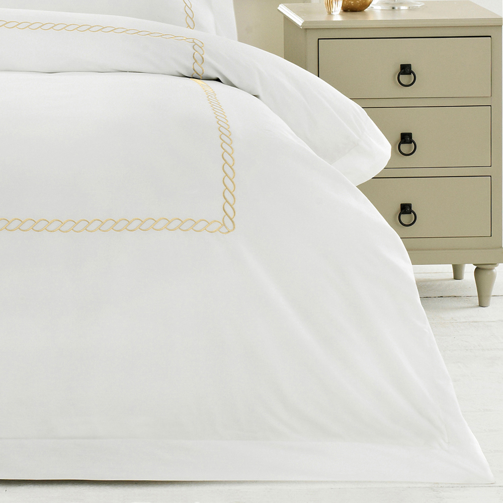 Paoletti Cleopatra Double Gold Duvet Cover Set Image 3