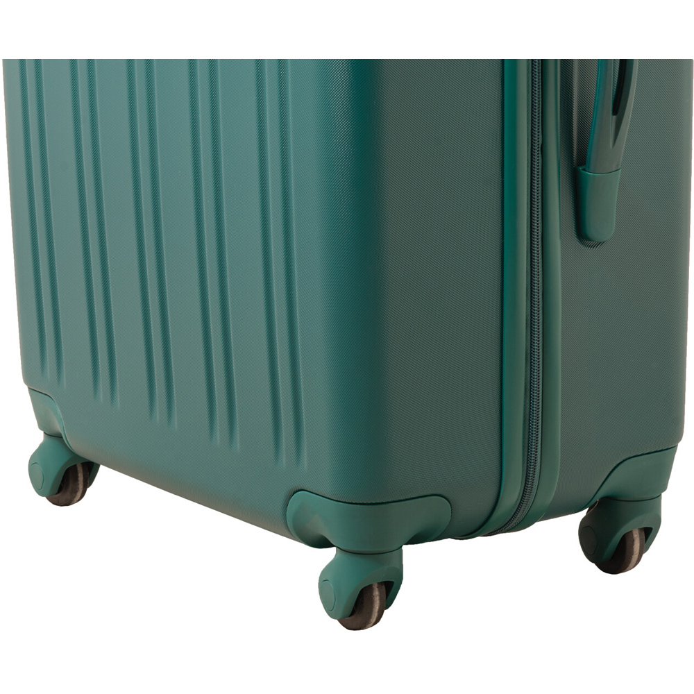 3 Piece Travel Gear Ribbed Hard Shell Luggage Set Forest Green Image 9
