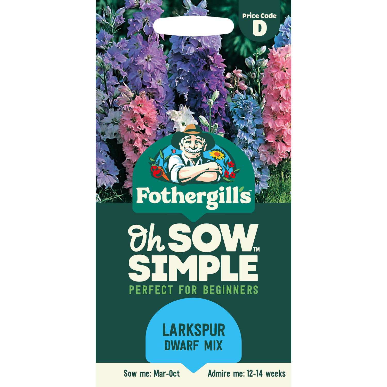 Larkspur Dwarf Mix Seeds Image 1