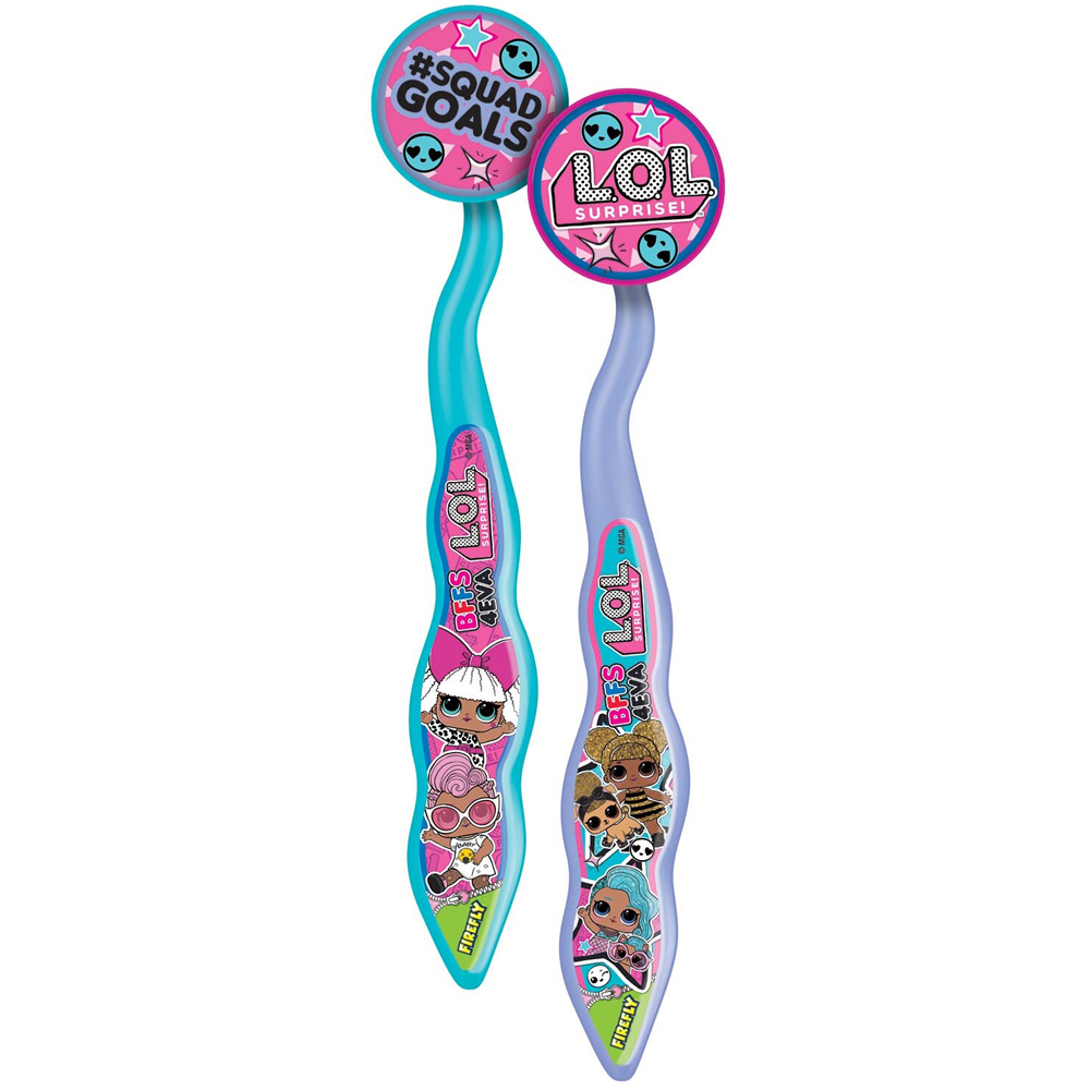 Firefly LOL Surprise Kids Toothbrush and Caps Travel Kit 2 Pack Image 2