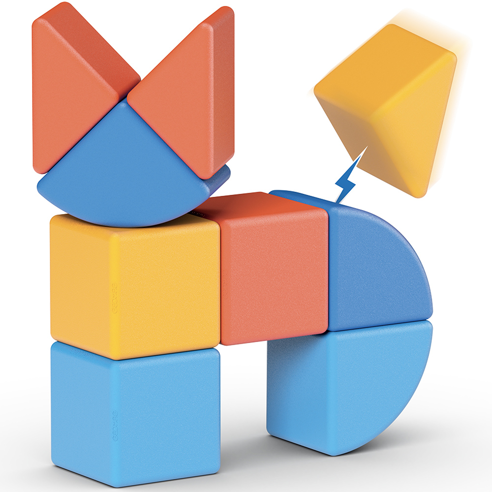 Geomag Magicube Recycled 3 Shapes Animals Set 9 Piece Image 9