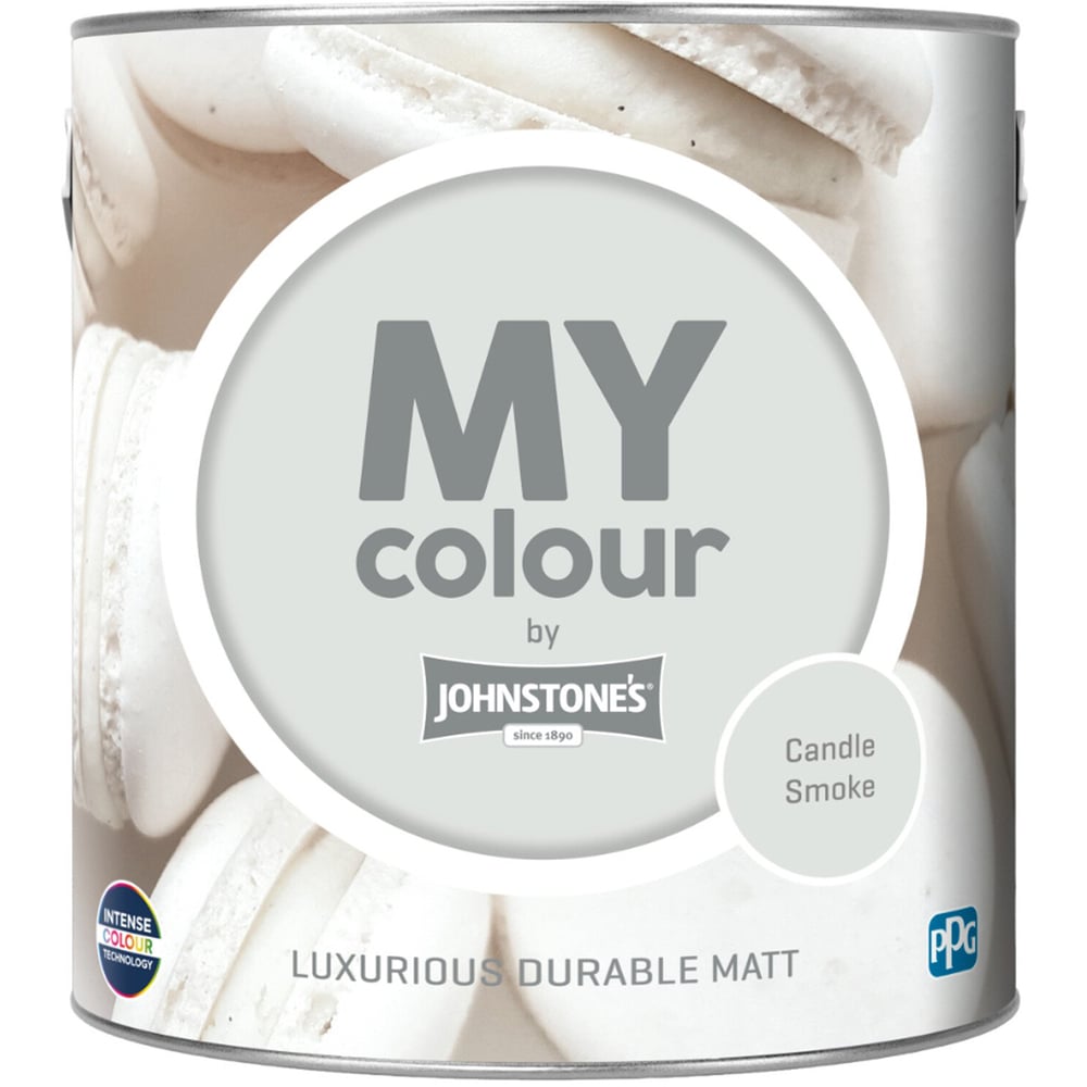 Johnstone's MY Colour Luxurious Durable Matt Paint Candle Smoke Image 2