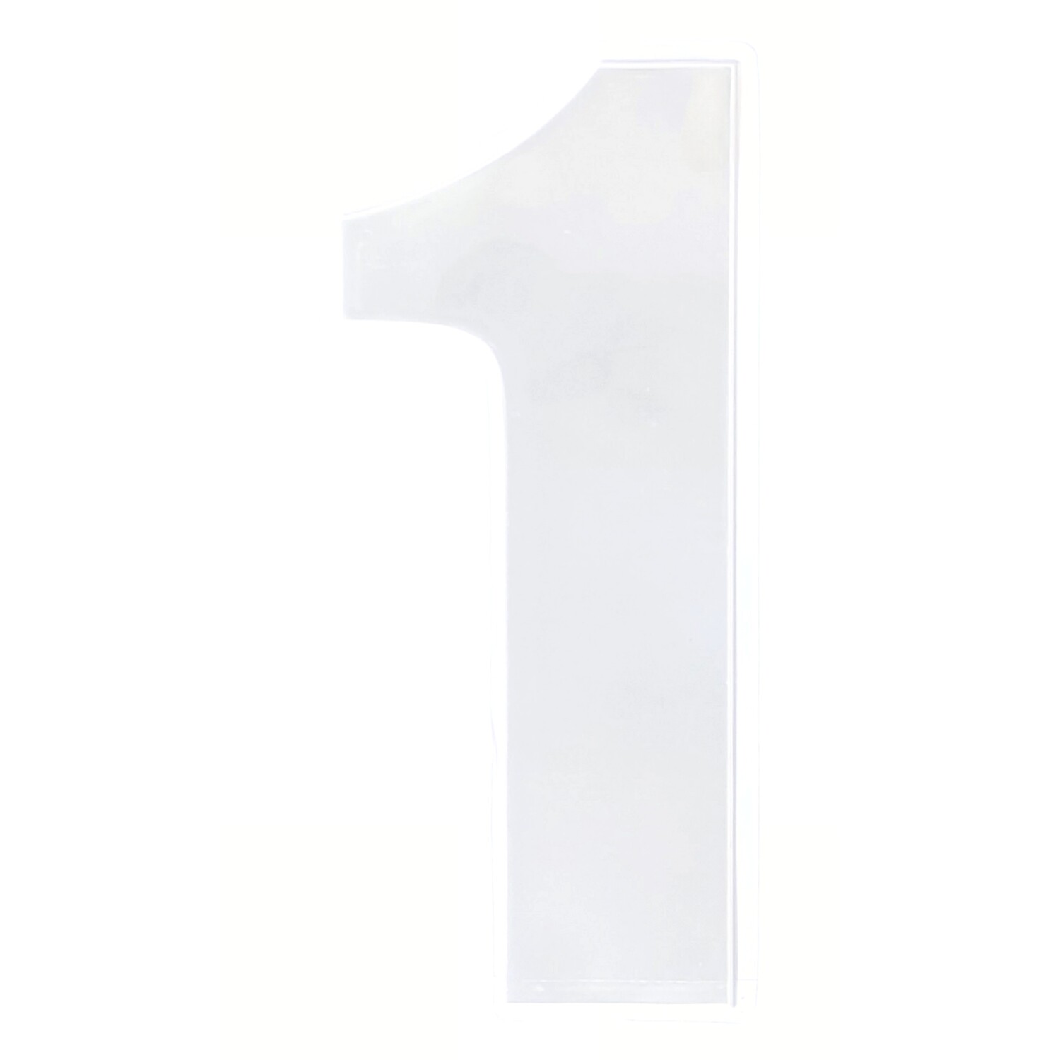 High Visibility Reflective Wheelie Bin Number White 1 Image 2