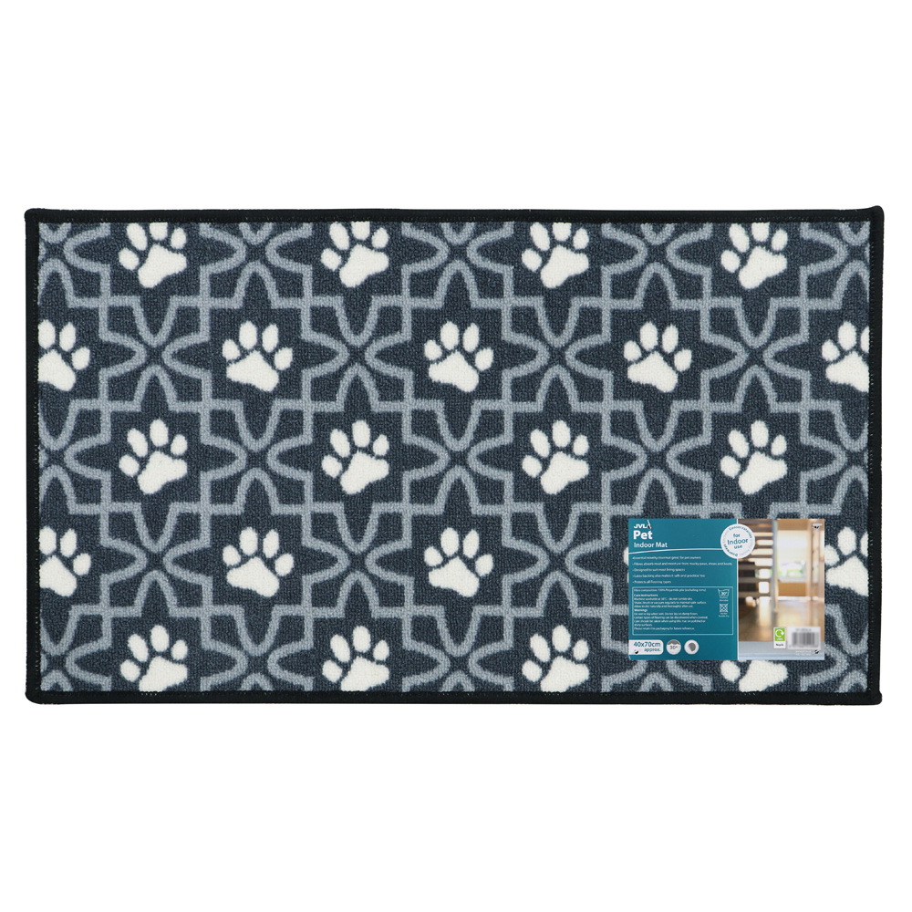 JVL Lattice Paws Pet Mat 40 x 70cm Image 3