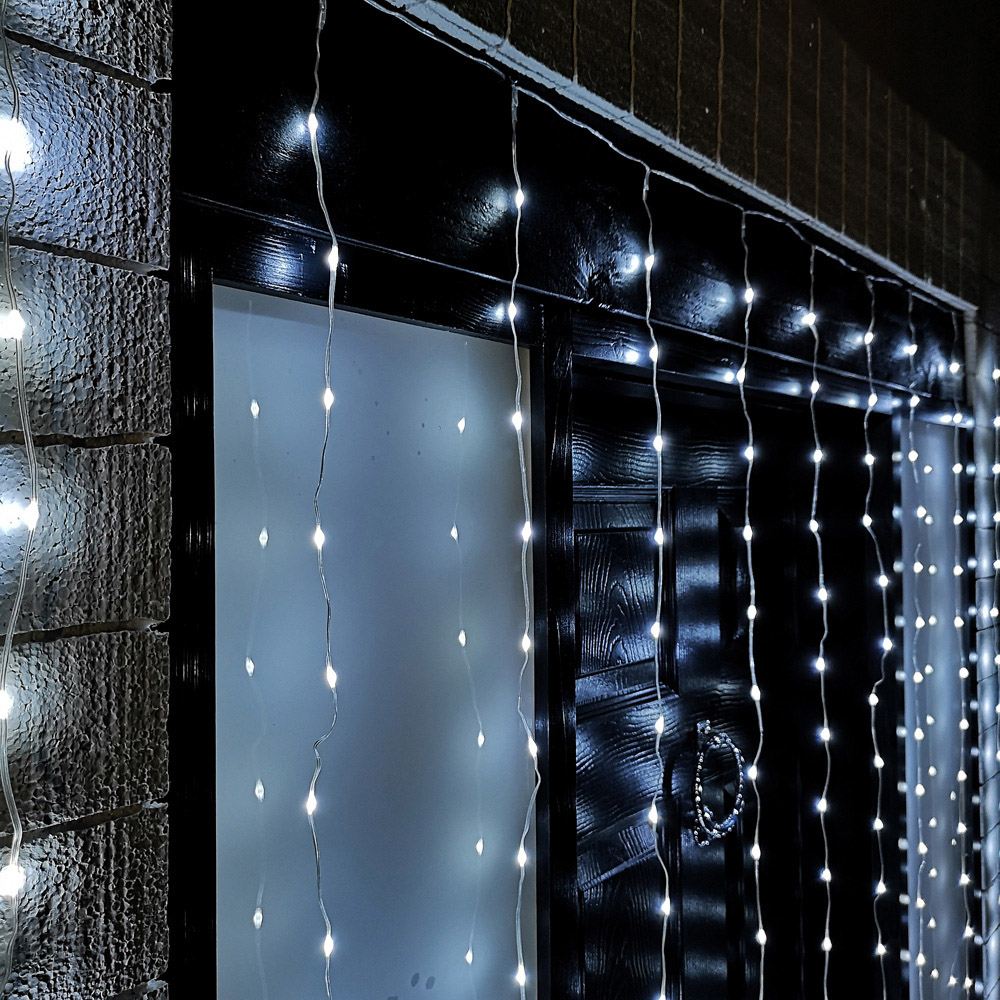 Samuel Alexander 300 Cool White LED Christmas Curtain Light 2.1m Image 3