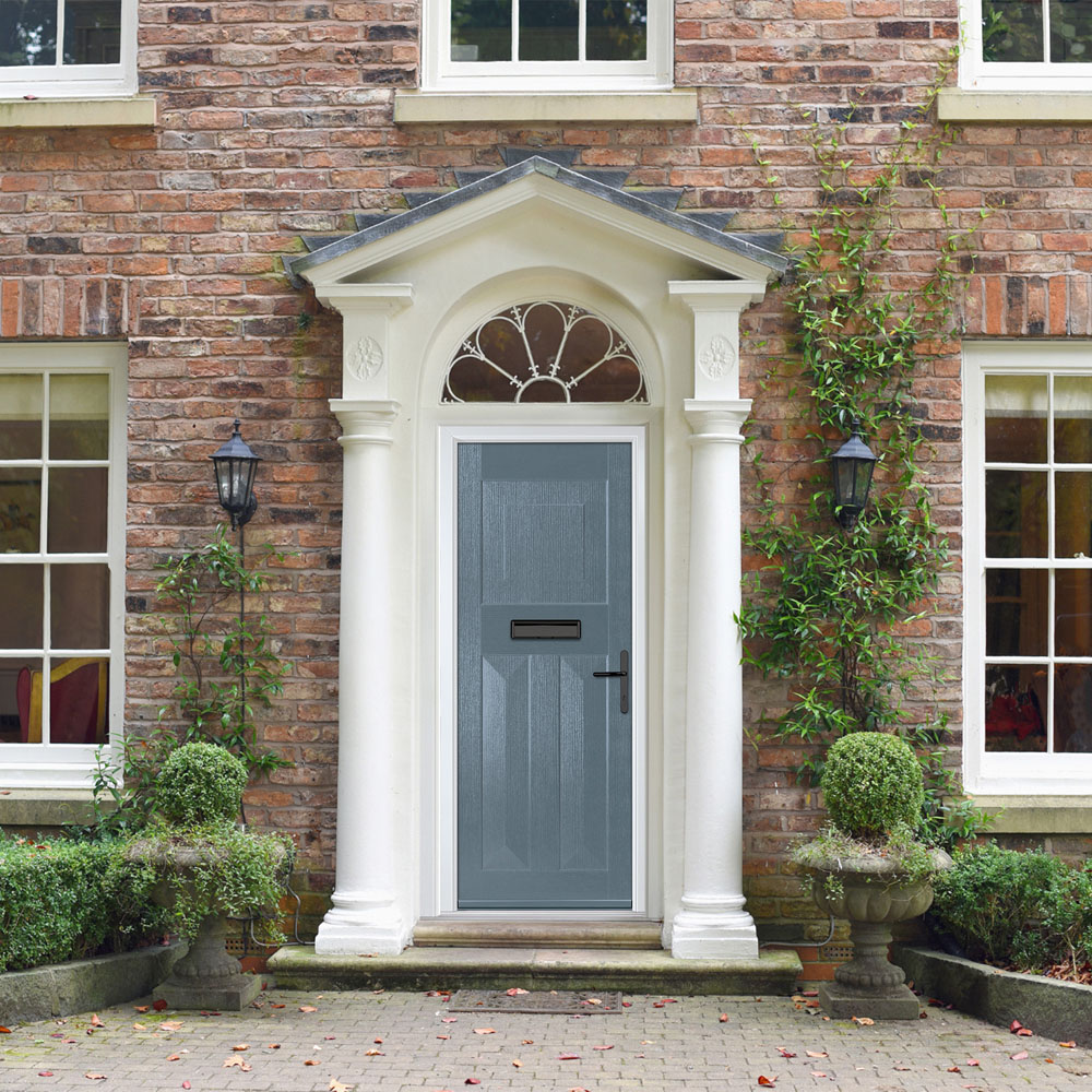 Crystal-Direct Eaton Solid Slate Grey GRP None Glass Left Hand Open Front Door 890 x 2090mm Image 2