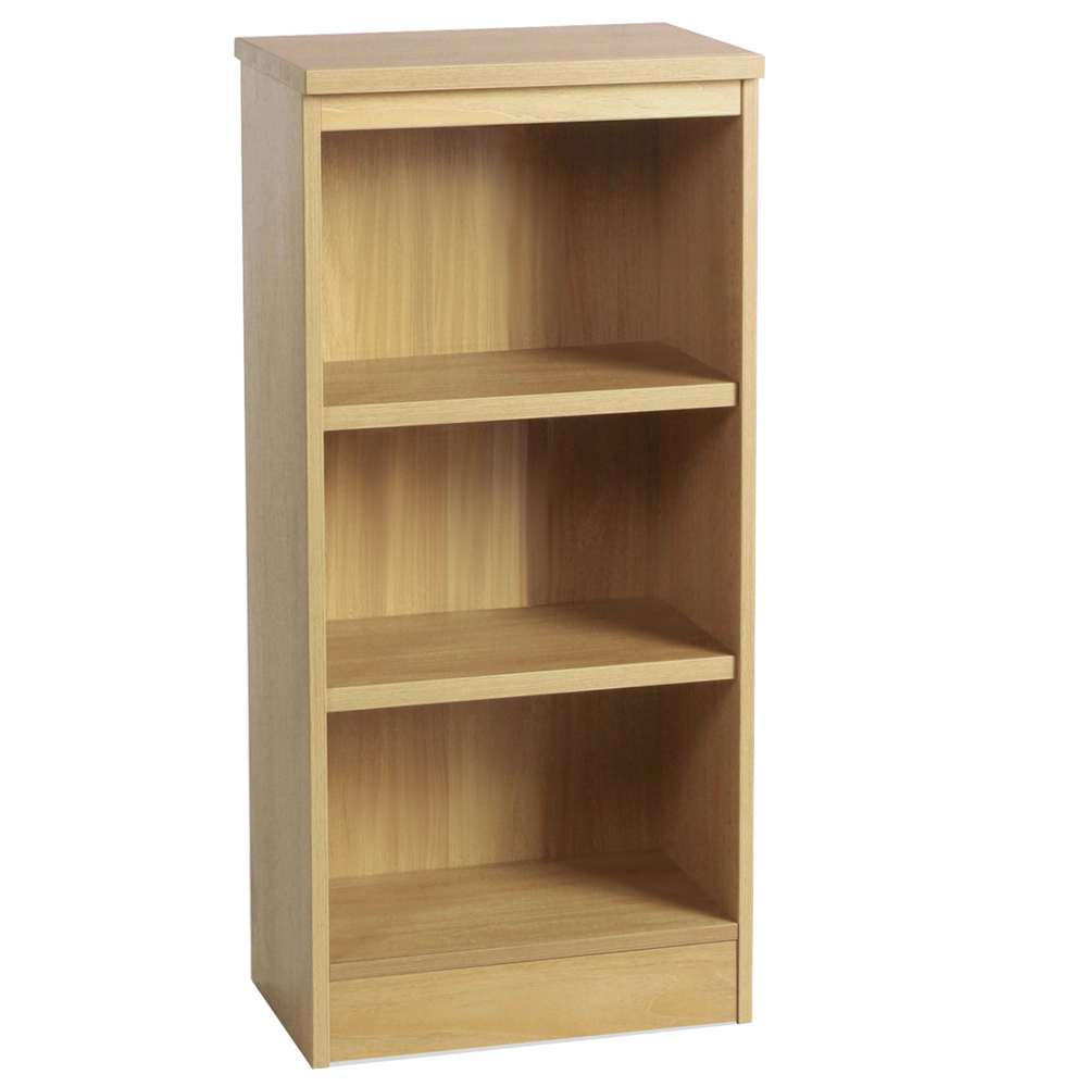 R White Cabinets 3 Shelf Classic Oak Mid Height Bookcase Image 2