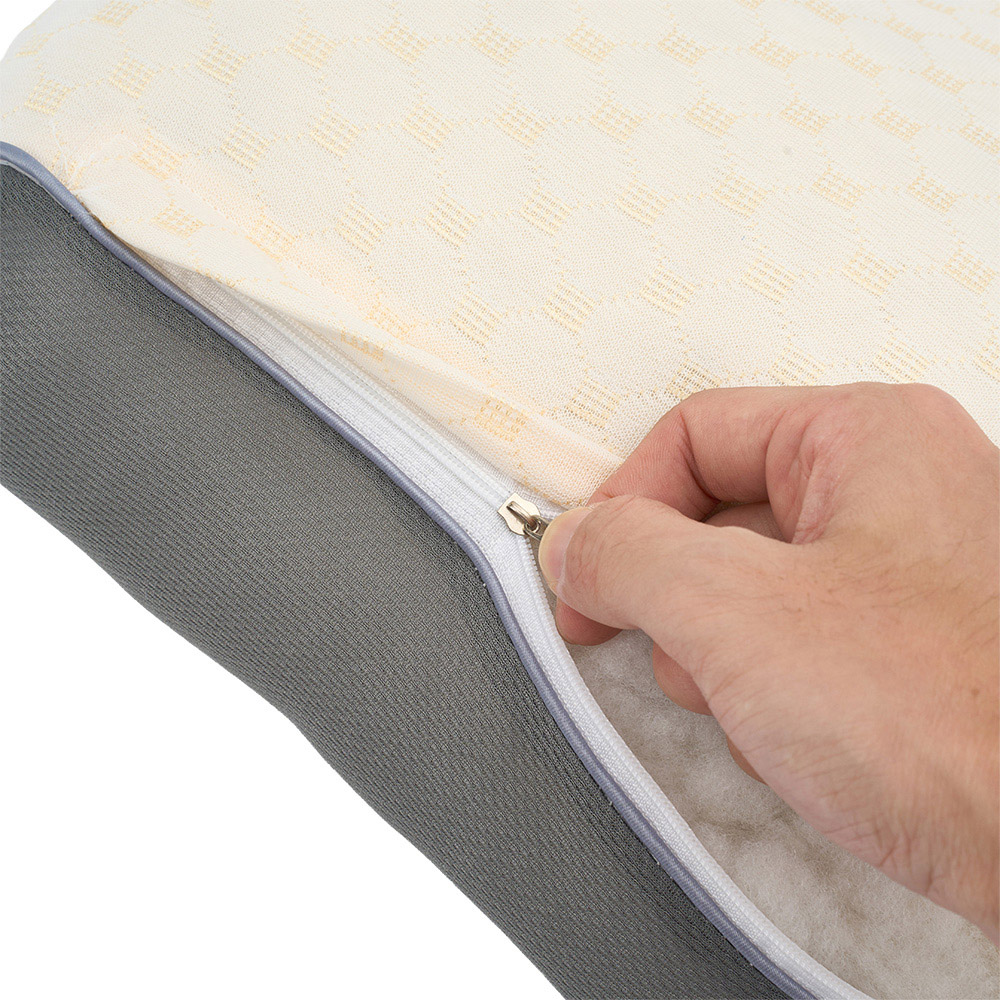 Living and Home White Ergonomic Bone-Shaped Support Pillow 66 x 40cm Set of 2 Image 6