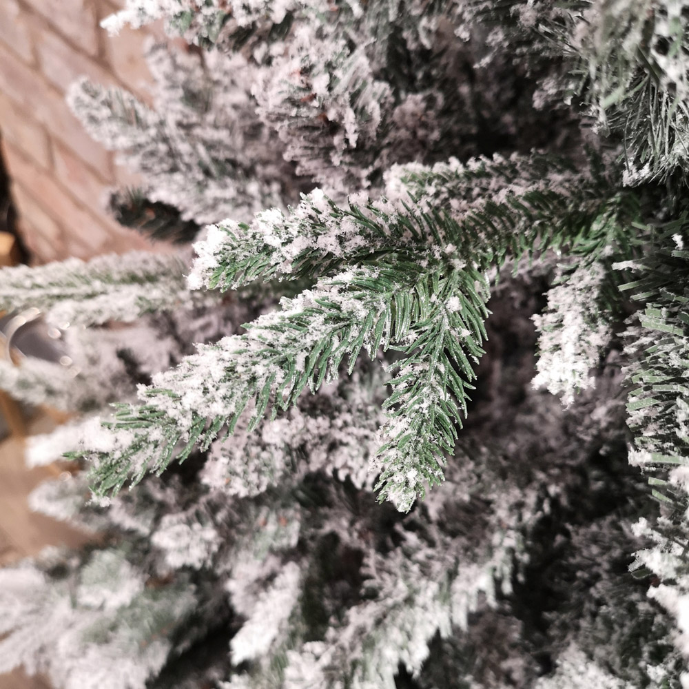 Premier Green Lapland Snow Flocked Artificial Christmas Tree 7ft Image 6