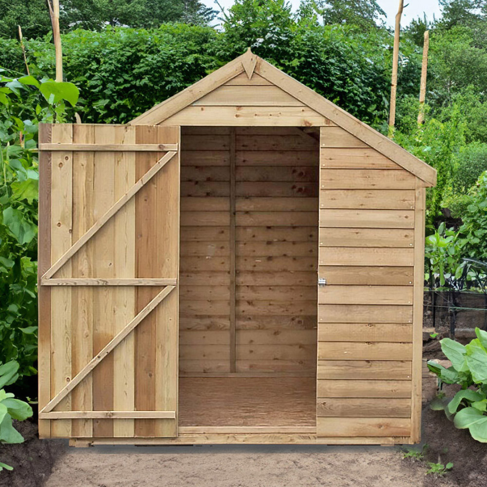 Shire 8 x 6ft Overlap Apex Garden Shed Image 7