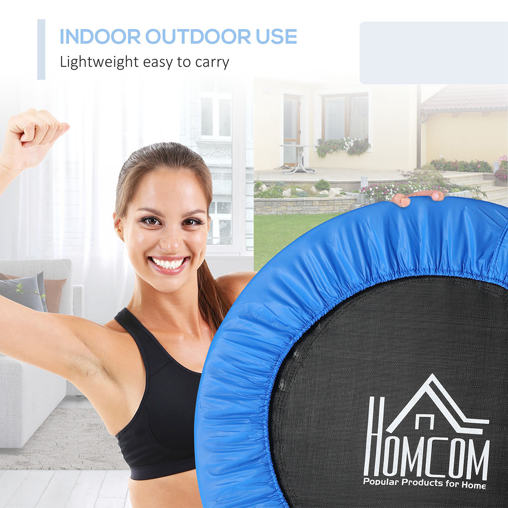 HOMCOM 3ft Black Mini Foldable Fitness Trampoline Image 6